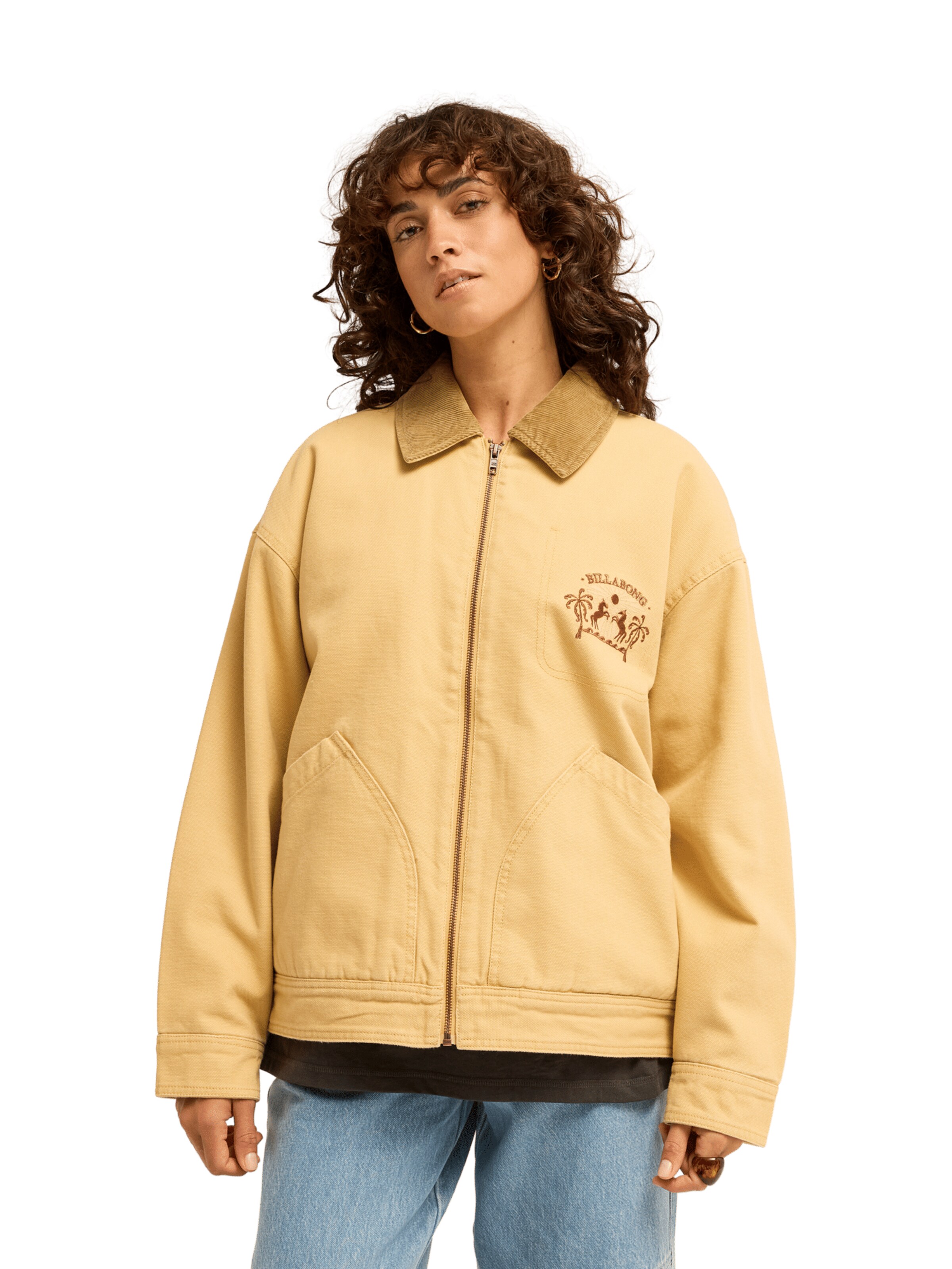 Giacca di mezza stagione di BILLABONG in giallo: frontale