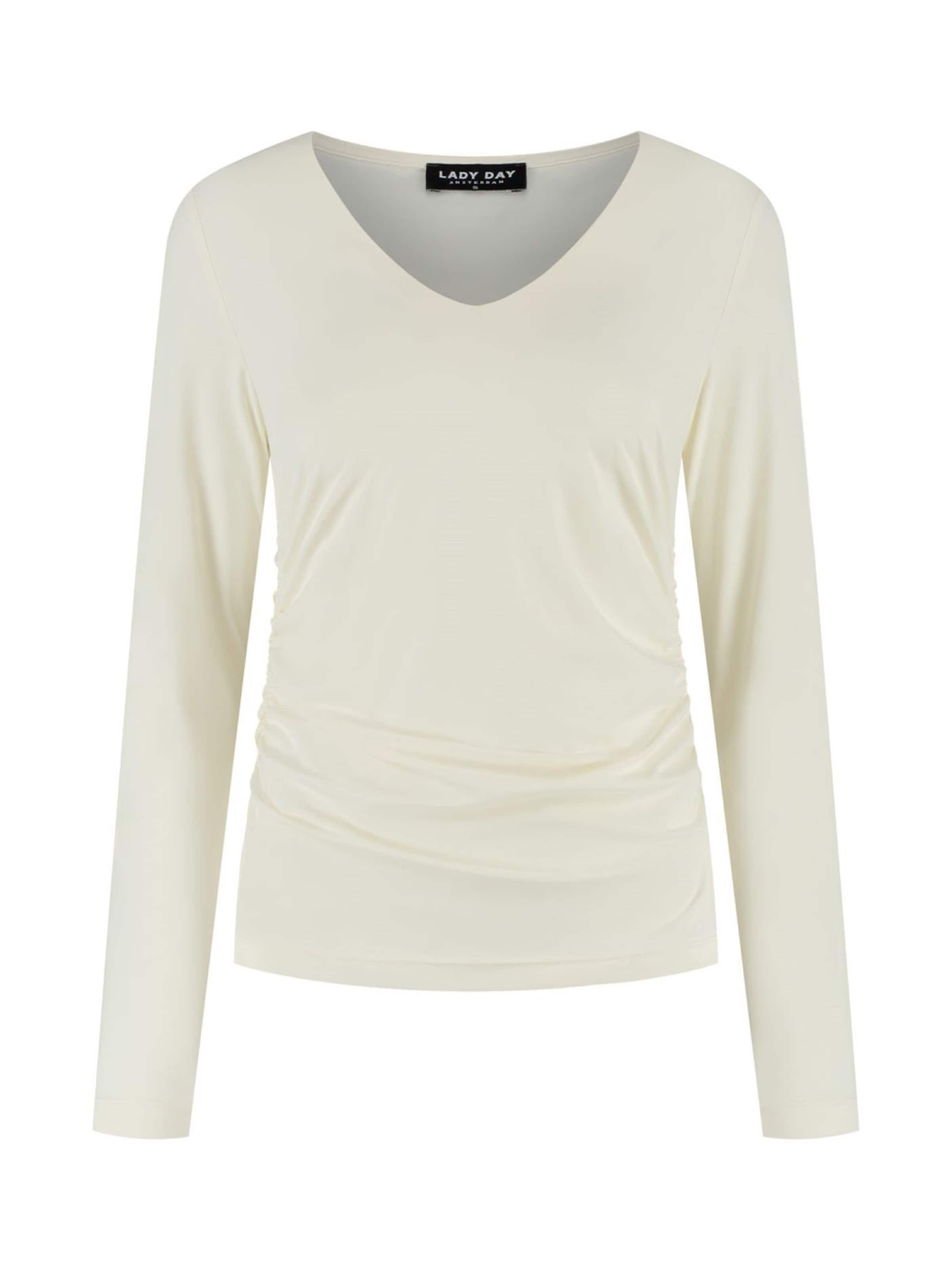 Lady Day Shirt 'Lady Day Arly-V off white' in White: front