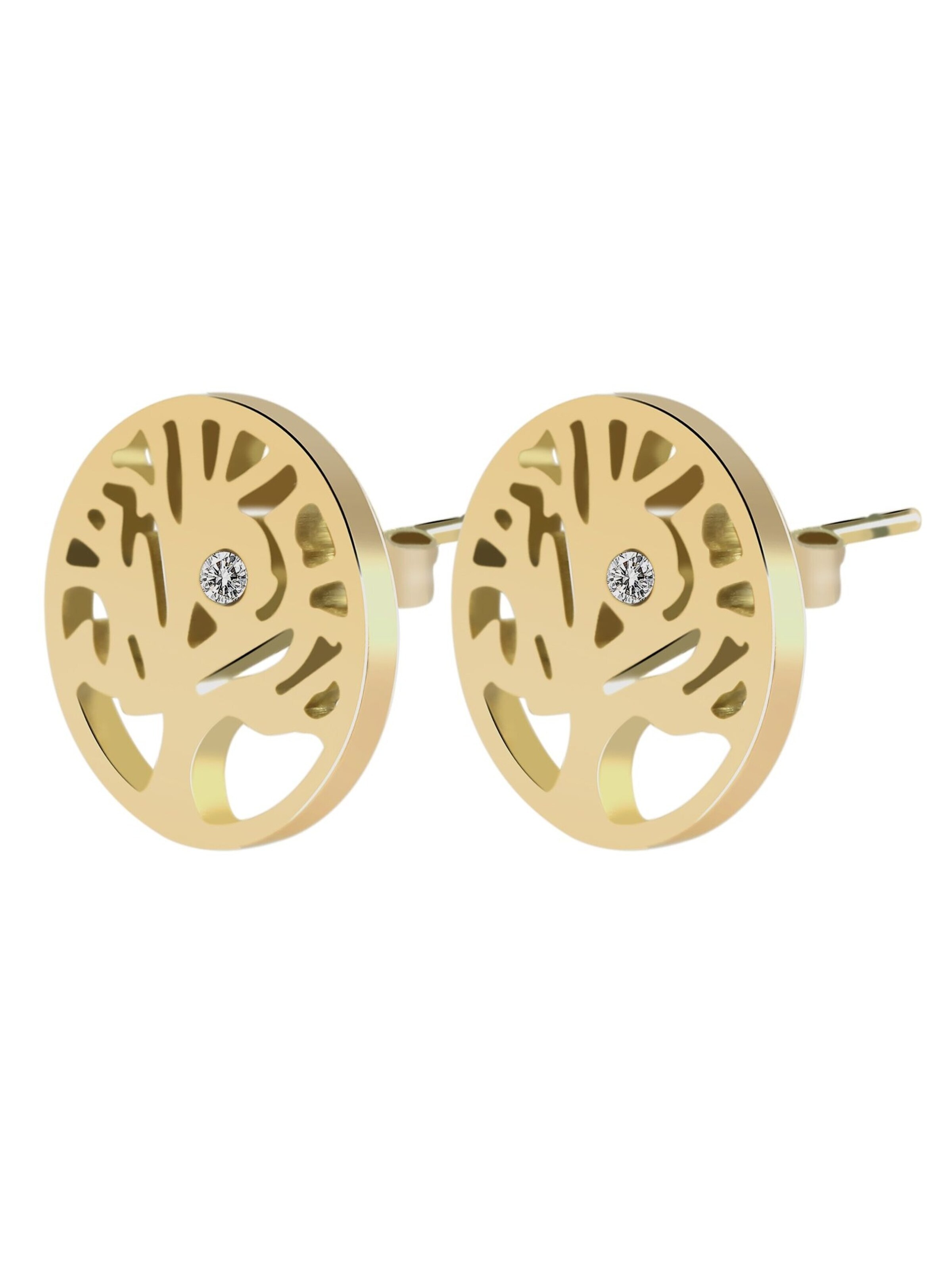 Akzent Earrings 'Diyana, hautverträglich' in Gold