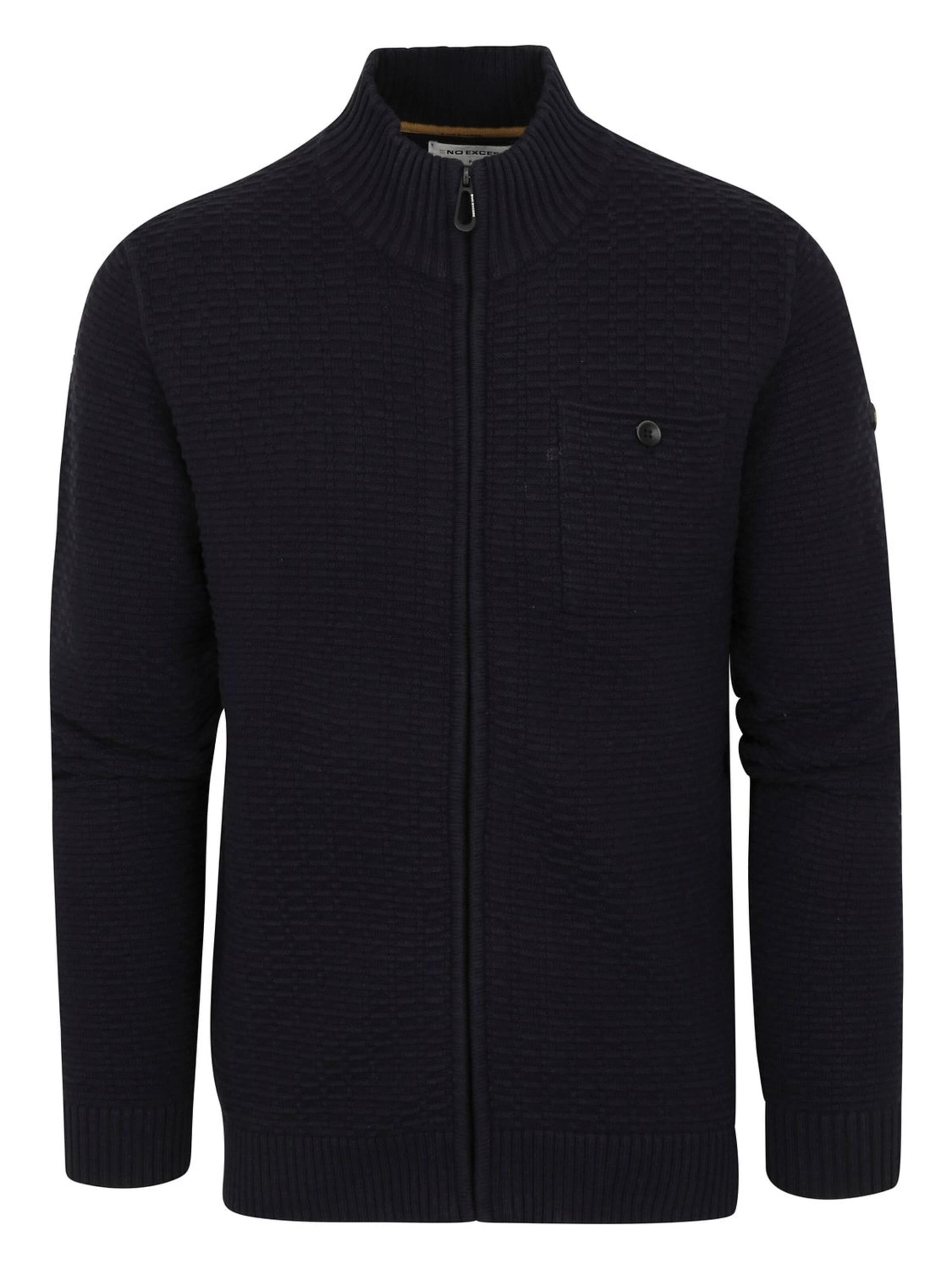 No Excess Knit cardigan in Blue: front