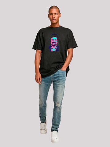 F4NT4STIC Shirt 'TV Times Jeremy Beadle 1982 Pop Art' in Zwart