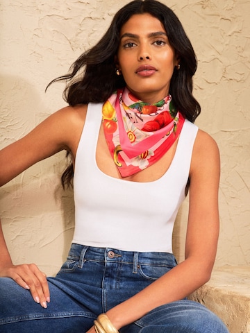 love & roses Φουλάρι σε ροζ