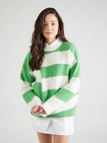 Pull-over 'CATTA' OBJECT en vert : devant