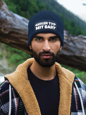 Youth Designz Mütze 'Geiler Typ mit Bart'‌‌‌‌‌‌‌‌ in Blau