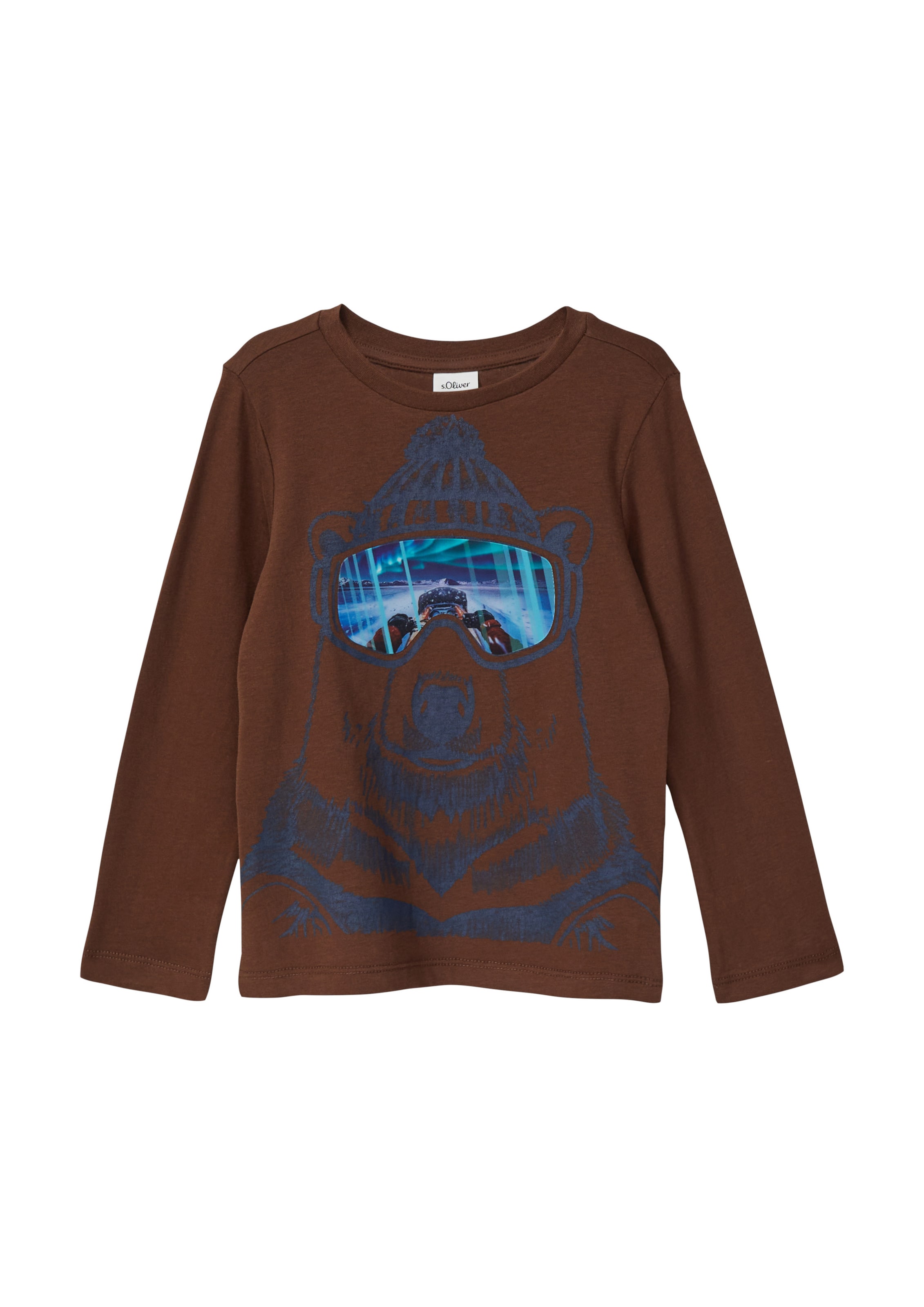 s.Oliver Shirt in Brown: front
