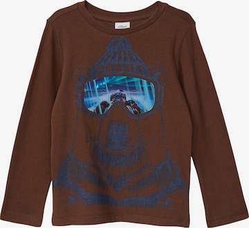 s.Oliver Shirt in Brown: front
