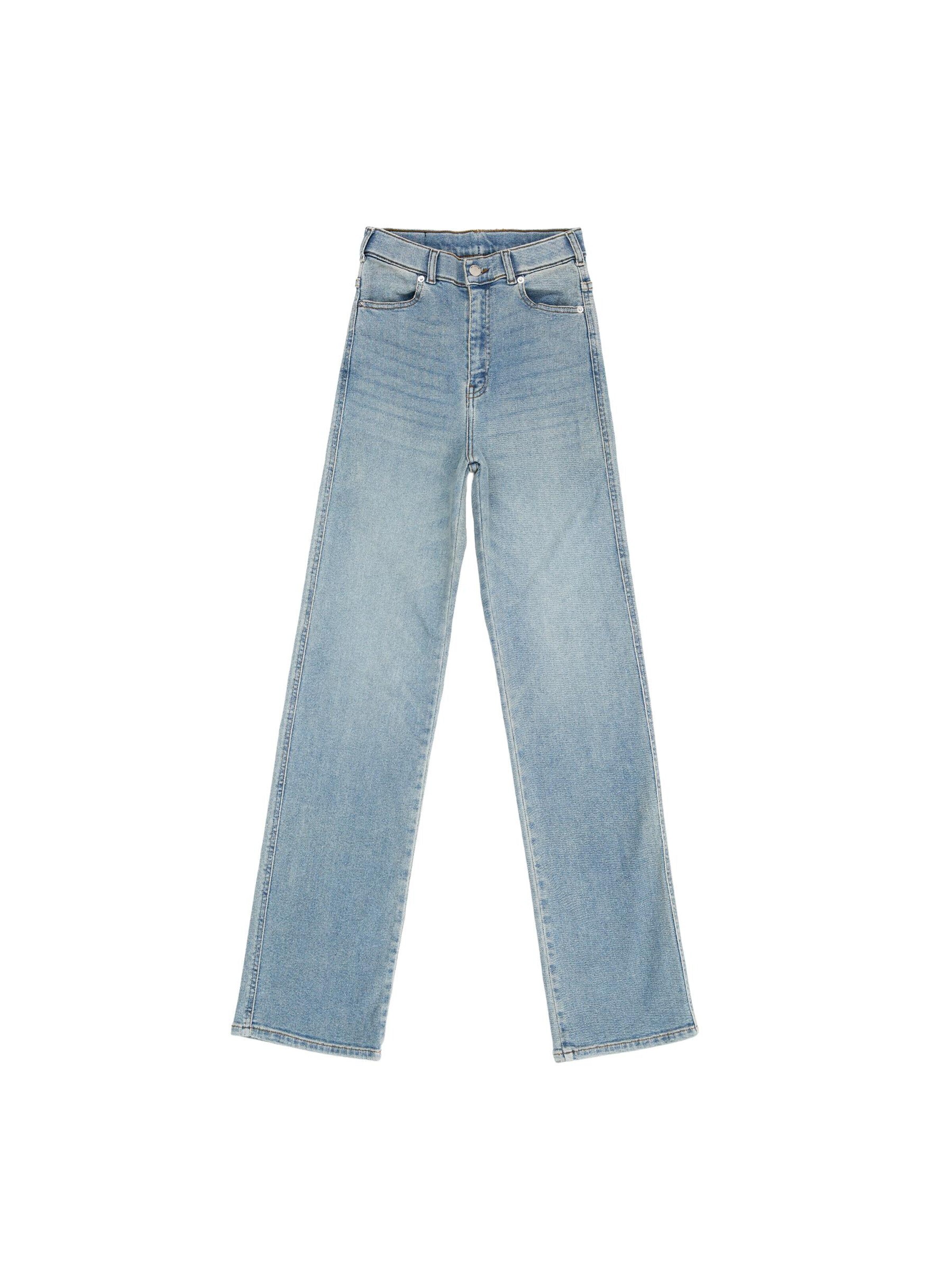 Dr. Denim Jeans 'Drdenimmoxy High Straight'‌‌‌‌‌ in Blau: Vorderseite