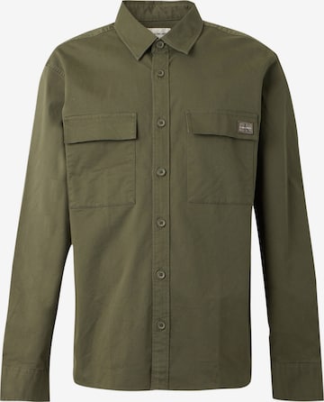 Calvin Klein Jeans - Ajuste confortable Camisa en verde: frente