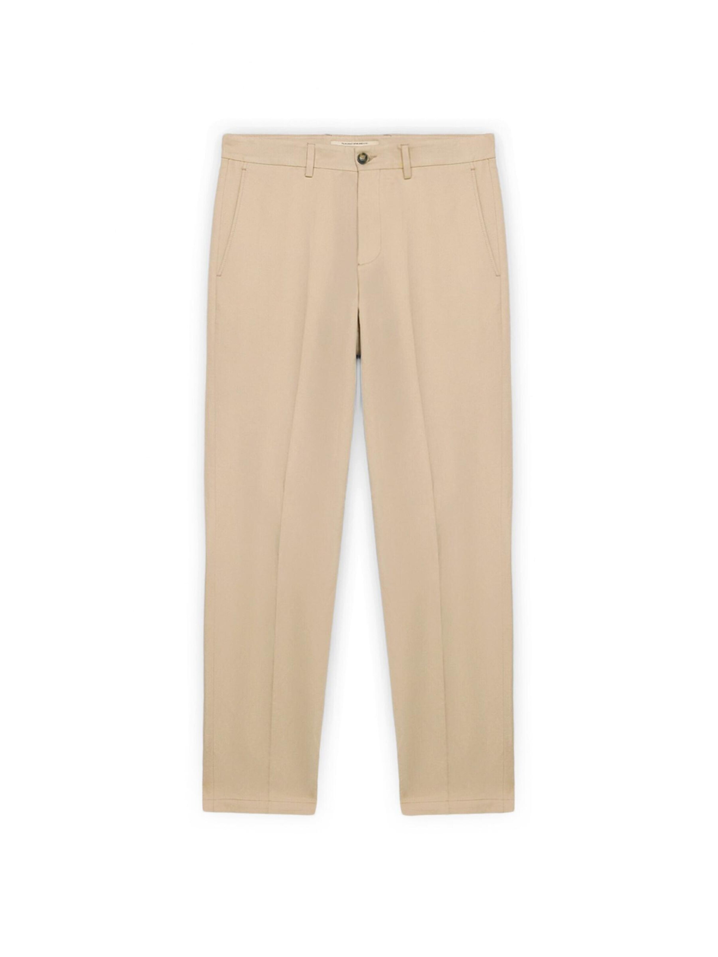 Trussardi - regular Pantalón en beige: frente
