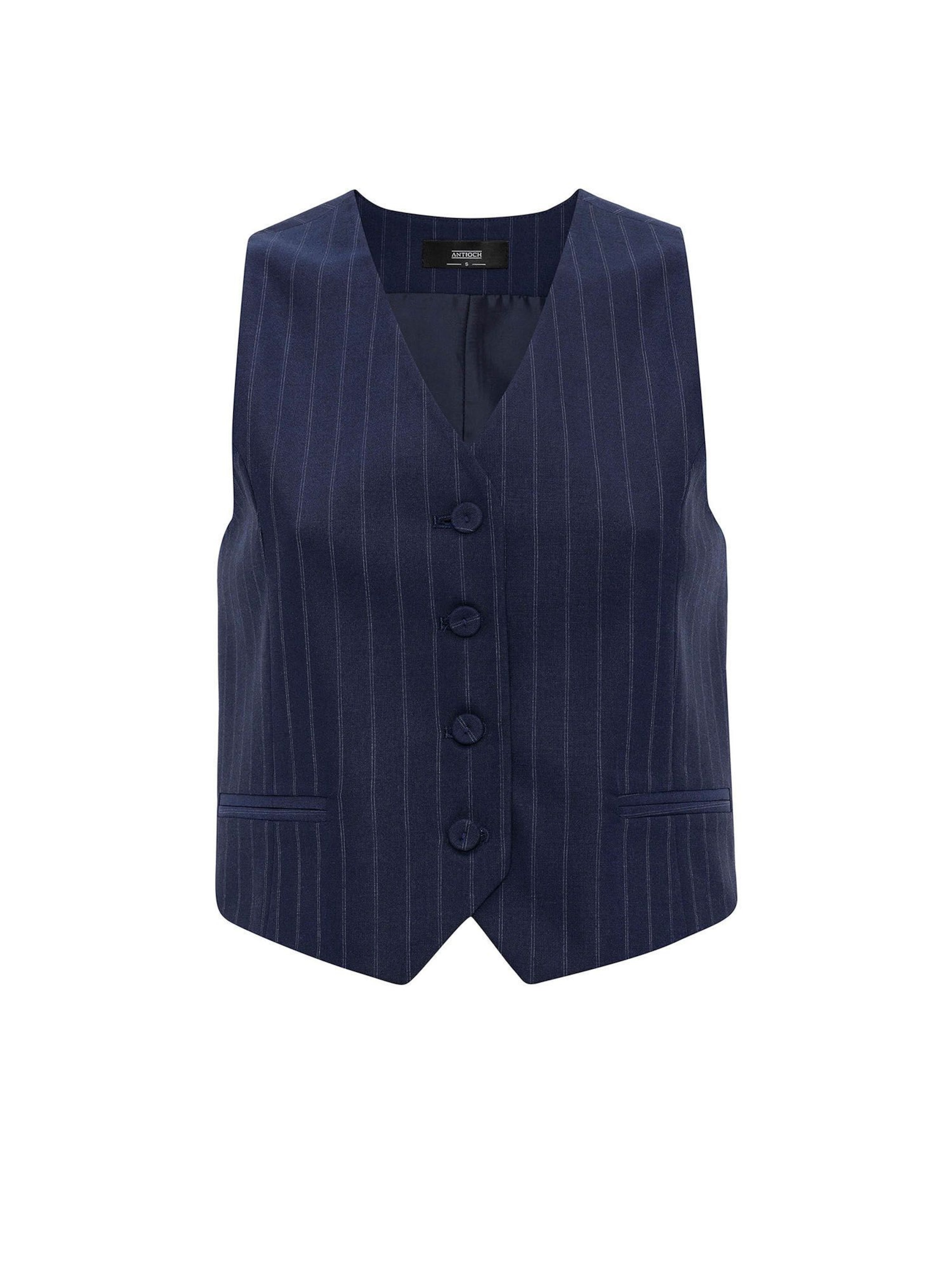 Antioch Мъжка елек за костюм в синьо: отпред