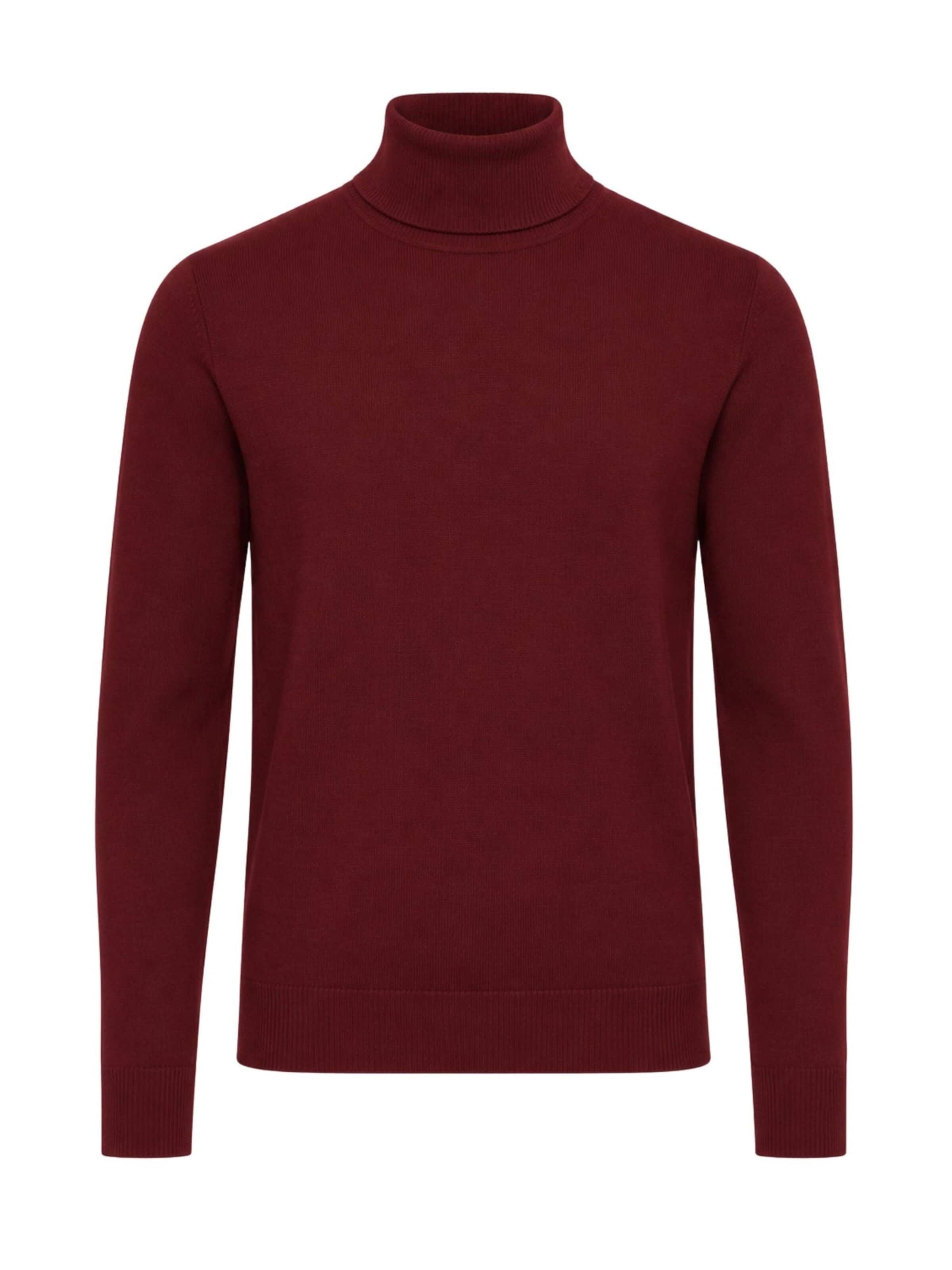 Paolo Pecora Milano Sweater 'Men's Extrafine Merino Wool Turtleneck Sweater' in Red: front