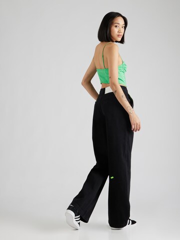 ADIDAS ORIGINALS Wide leg Jeans 'Kseniaschnaider 3-Stripes' i svart