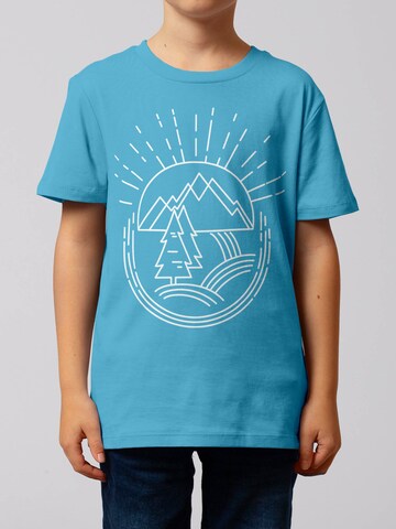 T-Shirt 'Natur ist Schön' watabout.kids en bleu