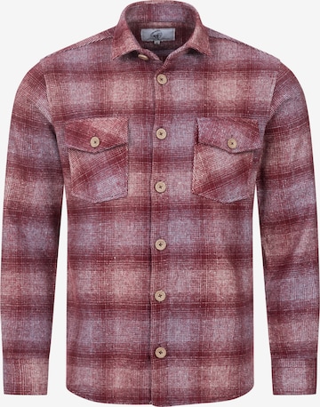 Rock Creek Button Up Shirt in Red: front