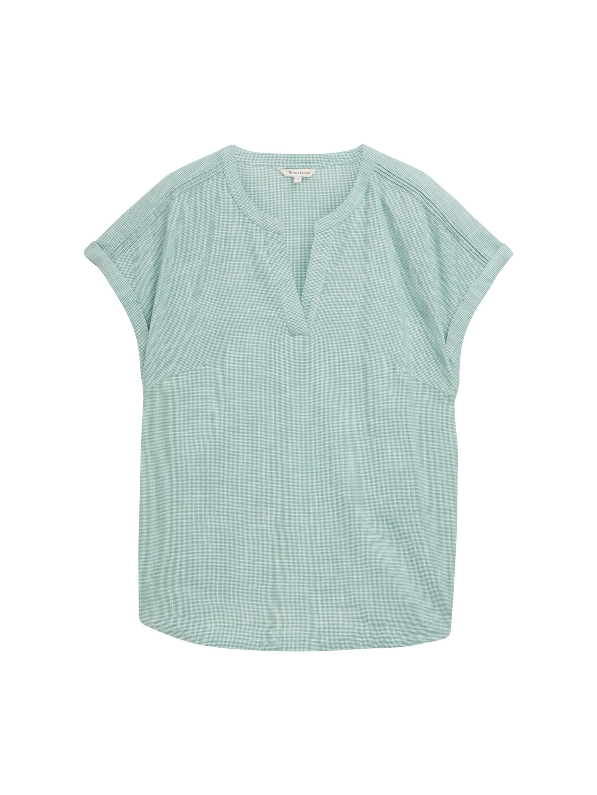Camicia da donna di Tom Tailor Women + in verde: frontale