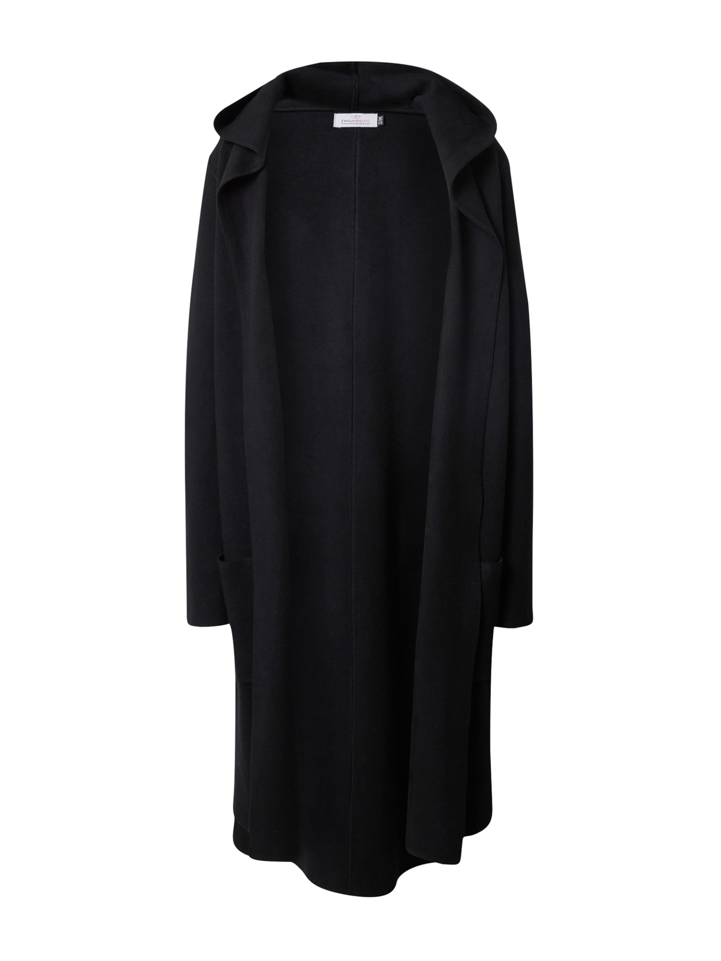 Zwillingsherz Kofta 'Janina' i svart: framsida