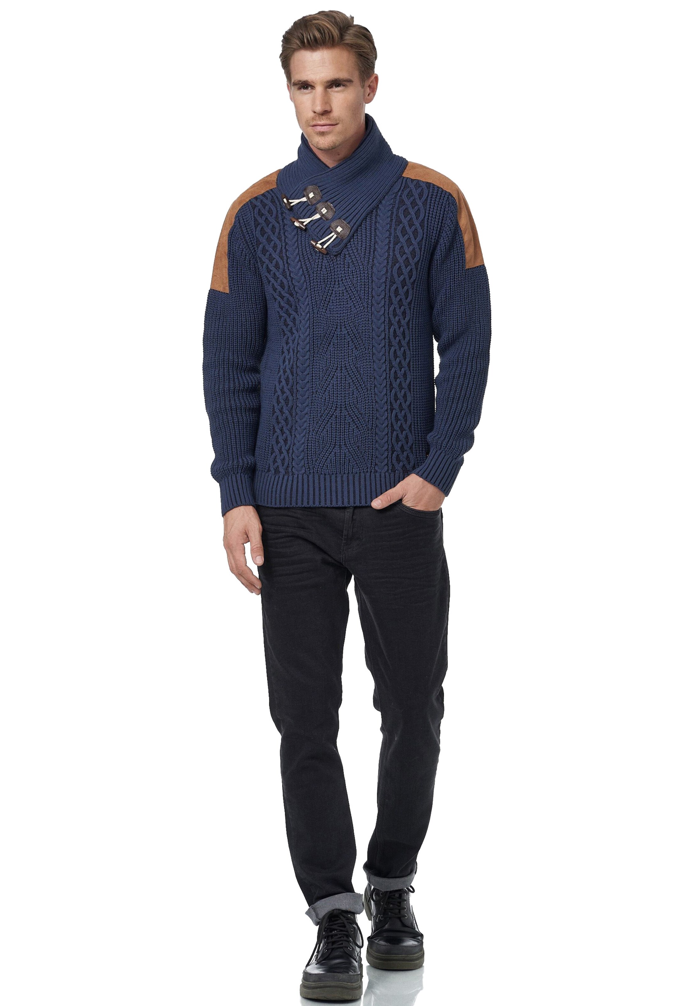 Rusty Neal Pullover in Blau