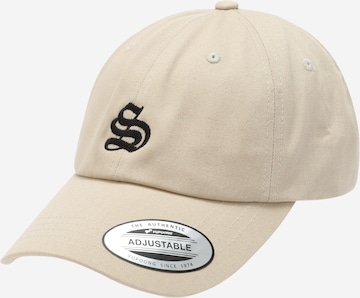 Urban Classics Cap 'Coffee Power' in Grey: front