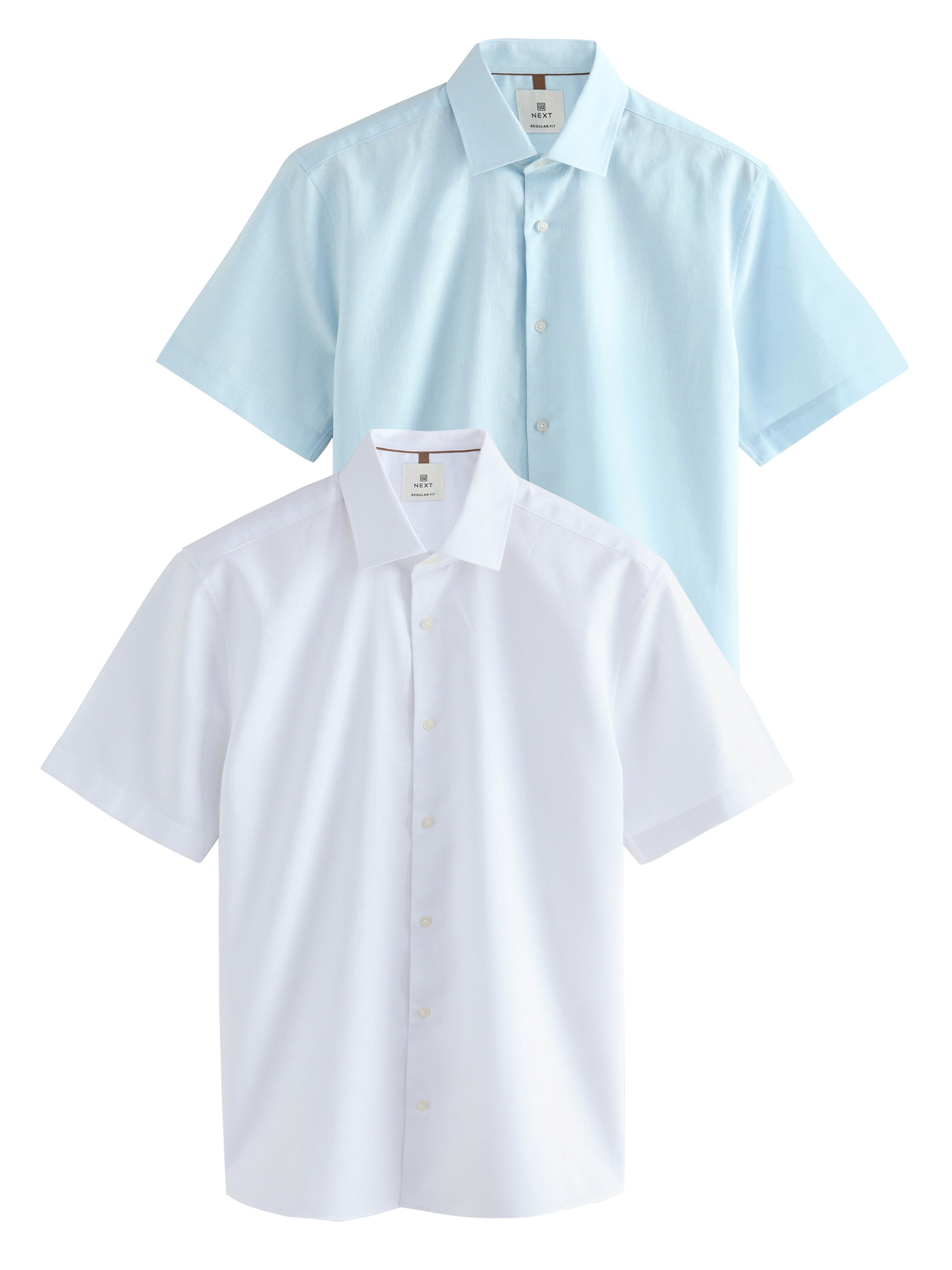 Next Regular Fit Hemd in Blau: Vorderseite