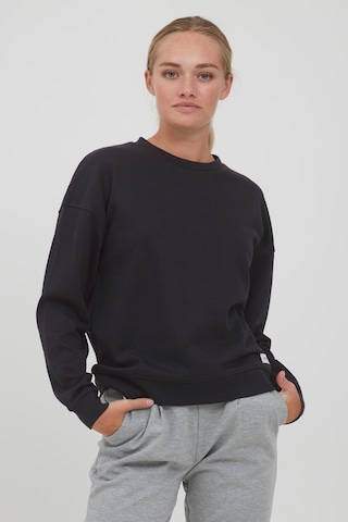 Oxmo Sweatshirt 'GRYNET' in Zwart: voorkant