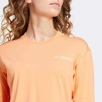 ADIDAS TERREX Performance shirt 'Xploric' in Orange