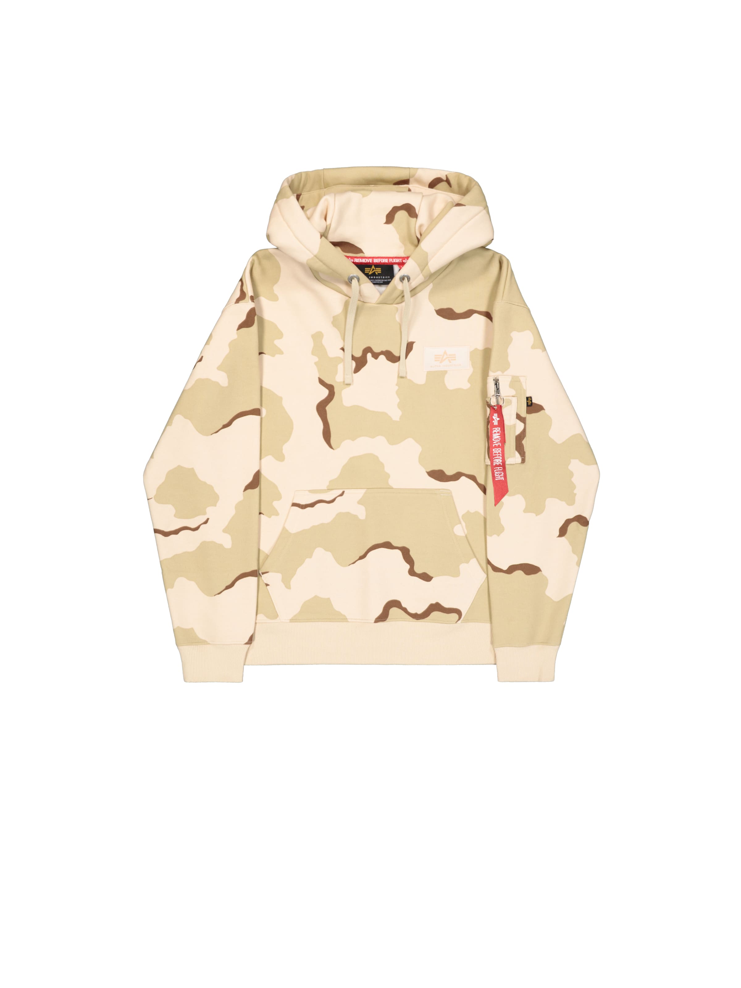 ALPHA INDUSTRIES Sweatshirt in Beige: Vorderseite