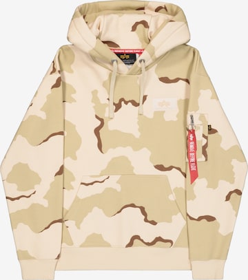 ALPHA INDUSTRIES Sweatshirt in Beige: Vorderseite