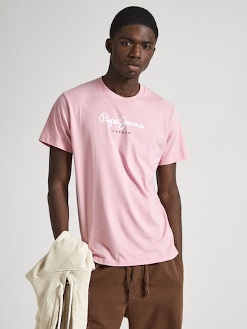 T-Shirt 'EGGO' Pepe Jeans en rose : devant