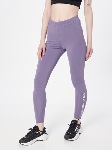 THE NORTH FACE Skinny Sportsbukser 'W ZUMU LEGGING' i lilla: forside