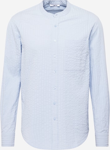 ABOUT YOU Slim fit Button Up Shirt 'Benno' in Blue: front