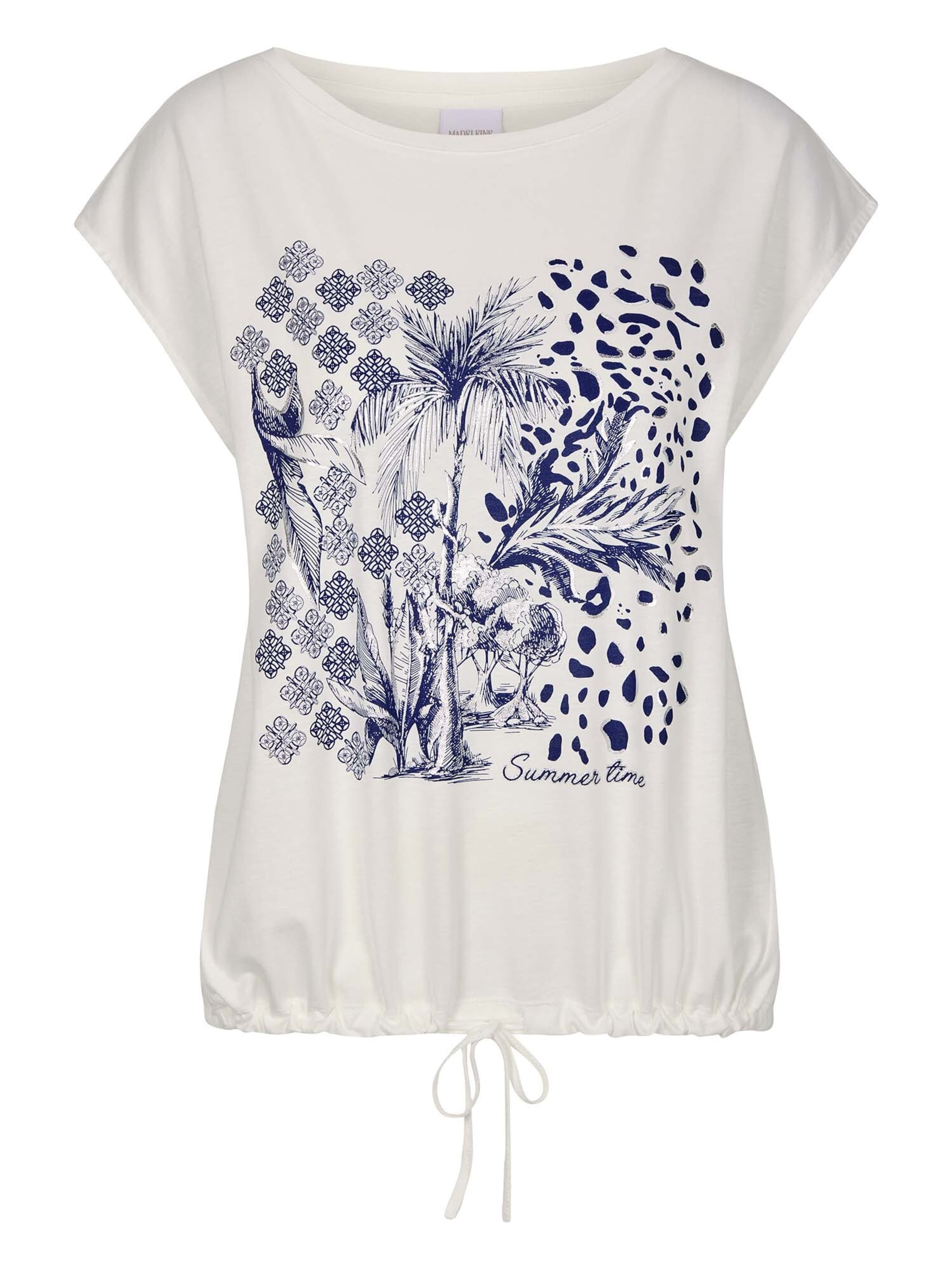 T-shirt MADELEINE en blanc : devant