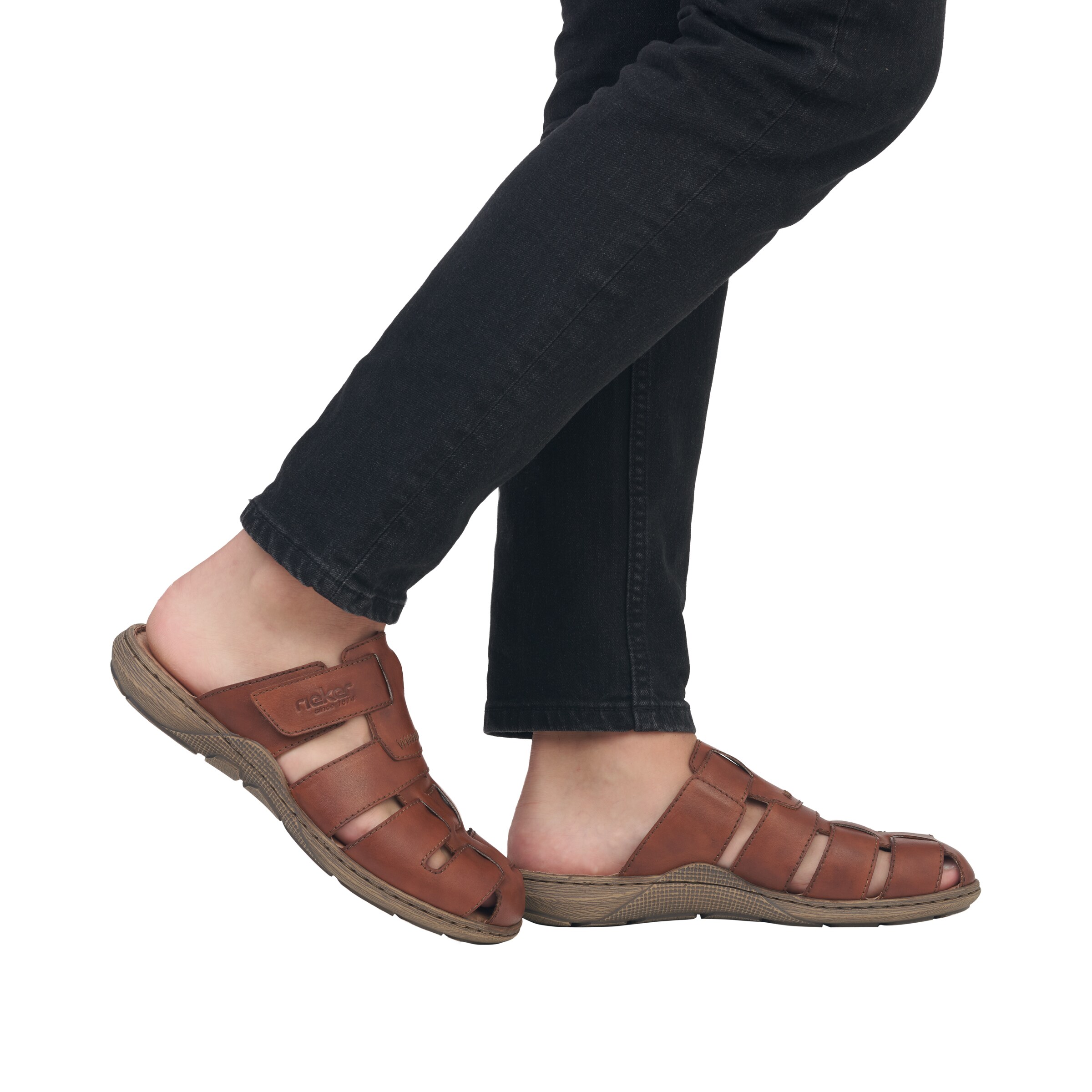 Mule '22087' Rieker en marron : devant