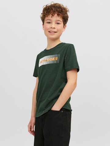 žalia Jack & Jones Junior Marškinėliai: priekis