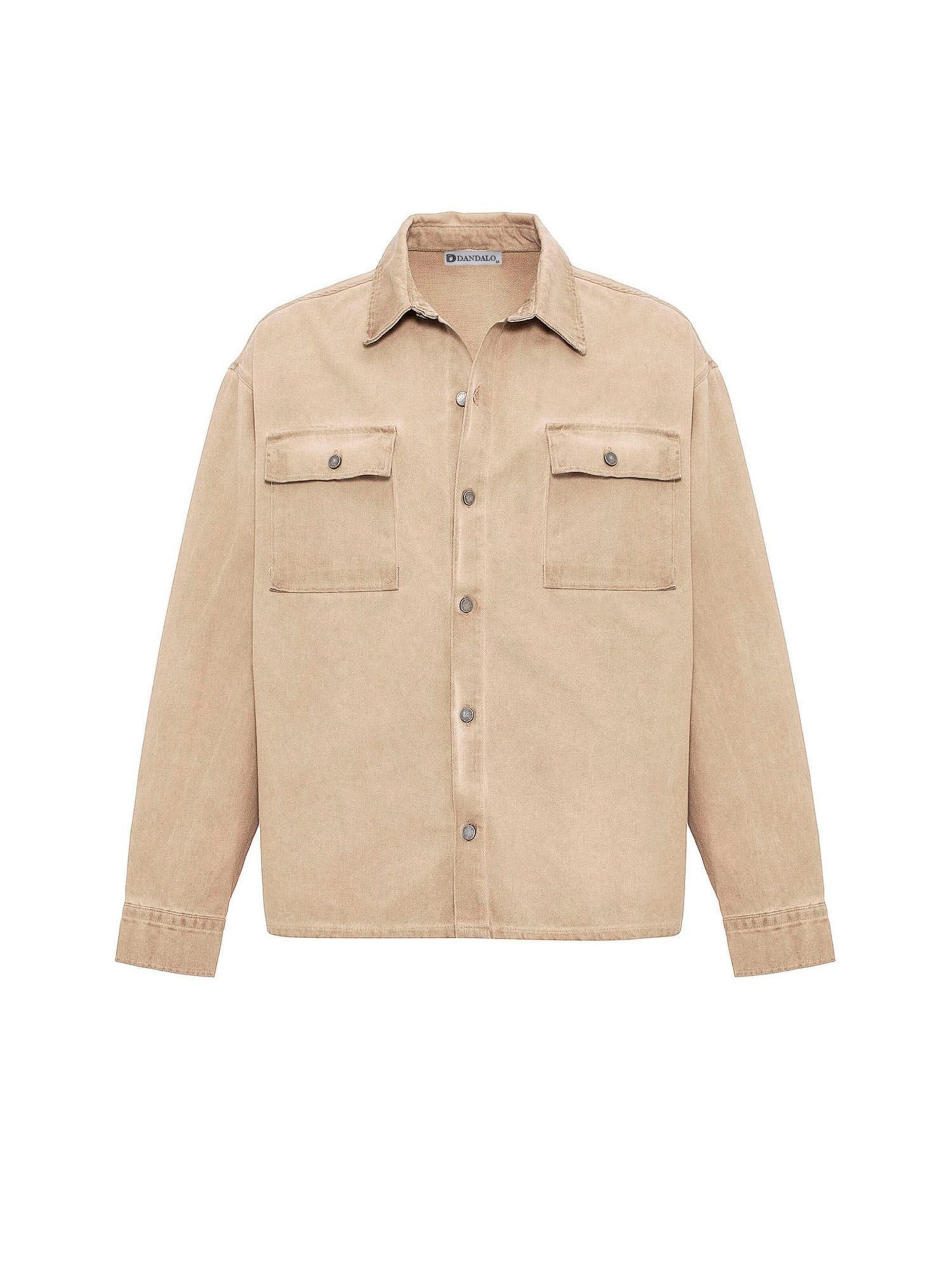 Dandalo Comfort Fit Πουκάμισο σε μπεζ: μπροστά