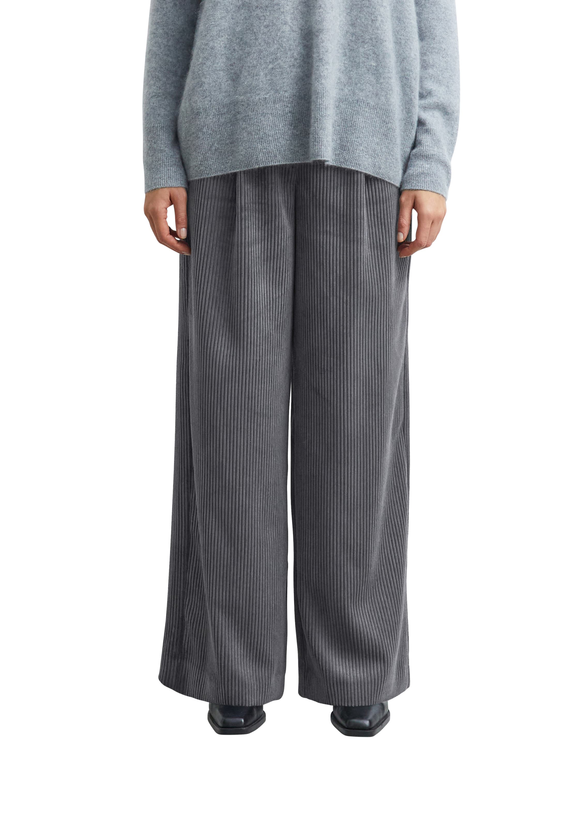Wide leg Pantaloni di COMMA in grigio: frontale