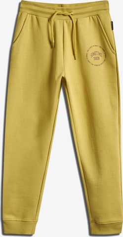 SOMETIME SOON - Tapered Pantalón 'Luna' en amarillo: frente