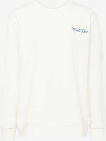 Sweat-shirt WRANGLER en blanc : devant