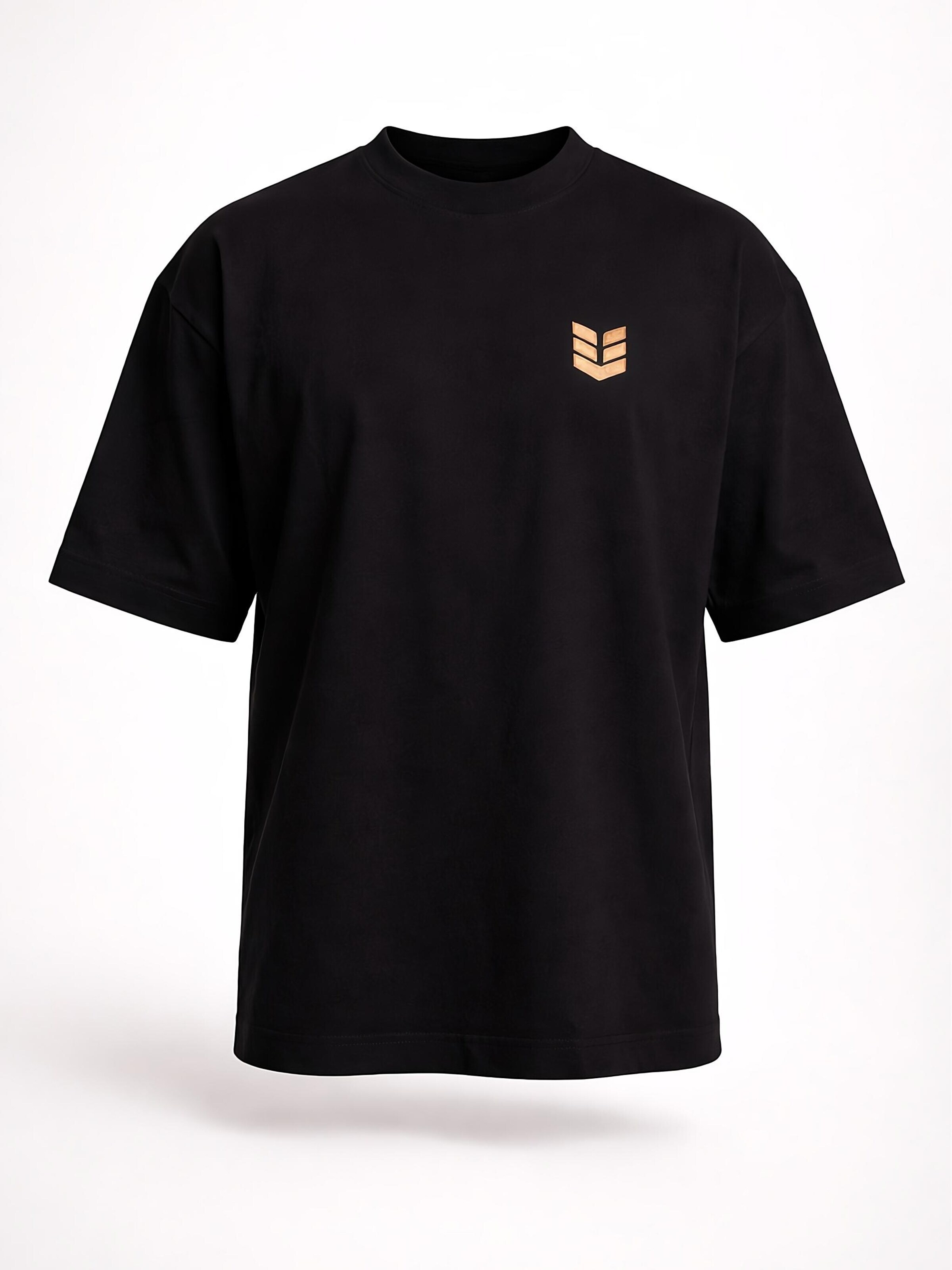 Empire Embodied Shirt 'schweres T-Shirt Oversize' in Black: front