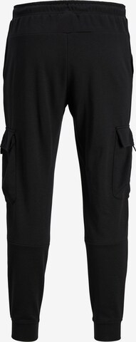 JACK & JONES Tapered Cargo Pants 'STACE AIR' in Black