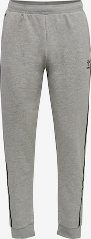 Hummel Regular Workout Pants in Grey: front