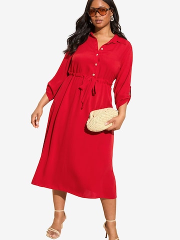 Robe-chemise Friends Like These en rouge : devant