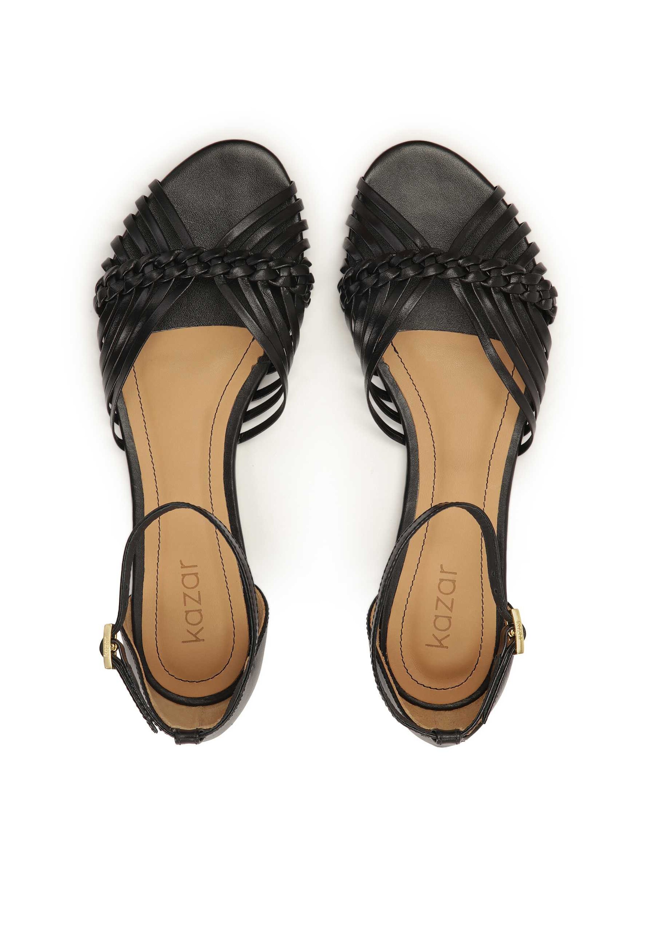 Sandales à lanières Kazar en noir
