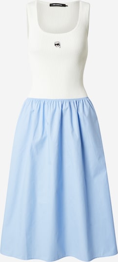 Karl Lagerfeld Mekko värissä vaaleansininen / luonnonvalkoinen, Tuotenäkymä