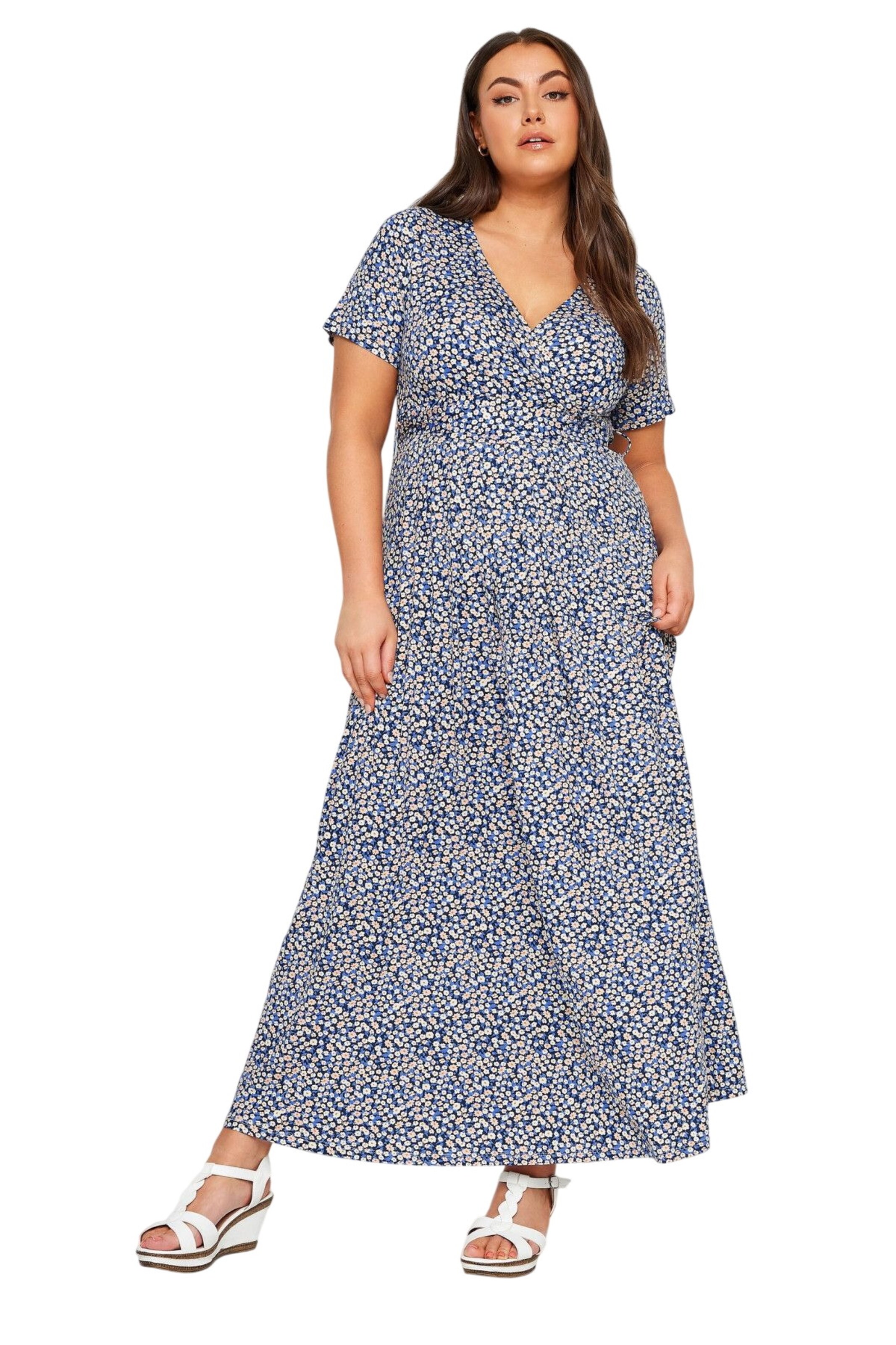 Robe Stil Diva en bleu : devant