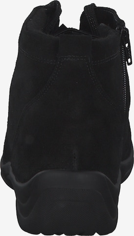 WALDLÄUFER Lace-Up Ankle Boots 'Hesna' in Black