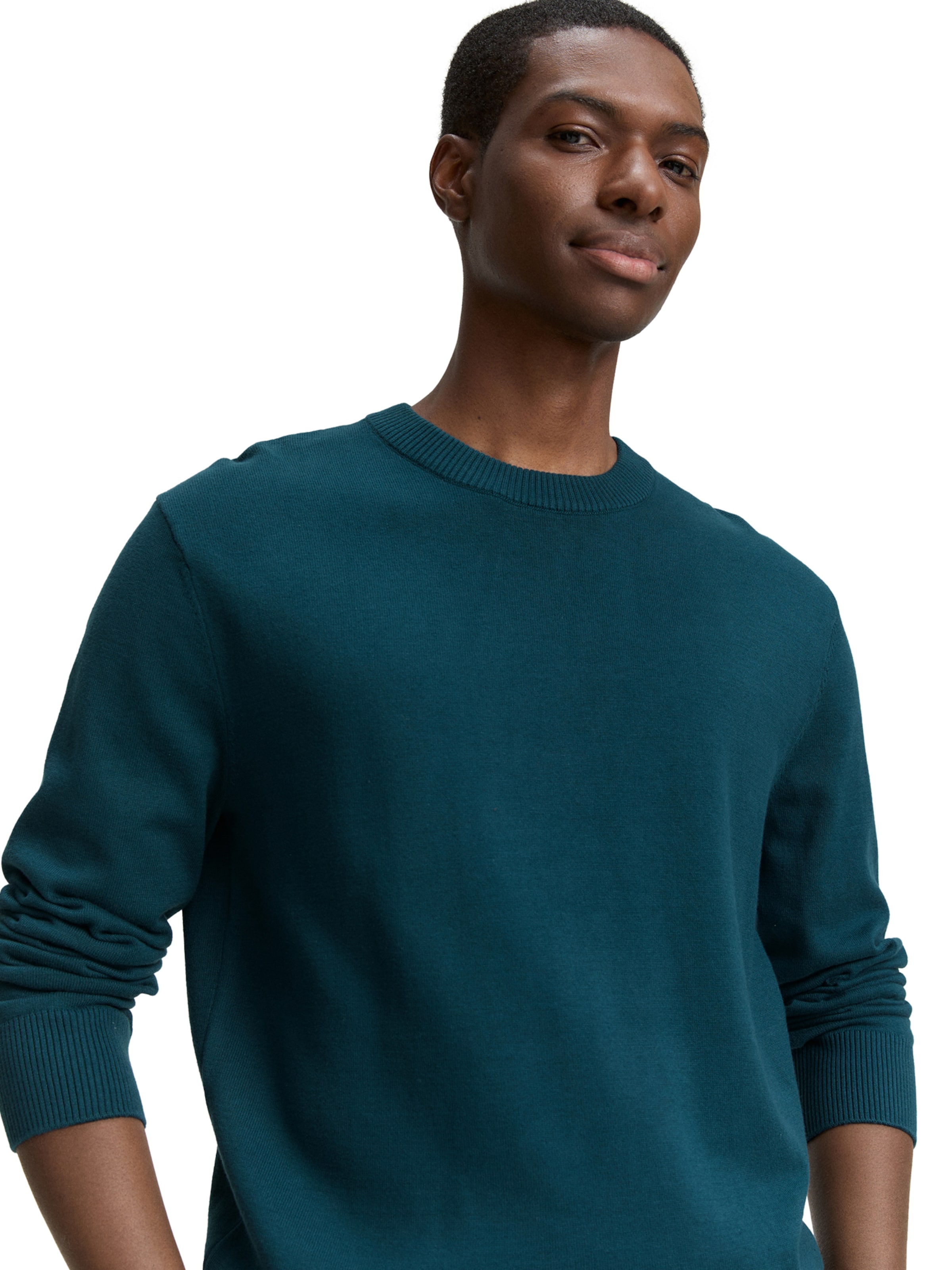 TOM TAILOR DENIM Sweater in Green