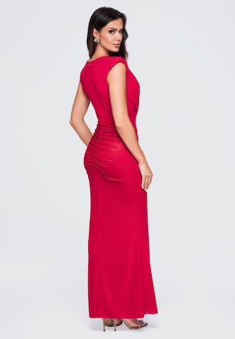 Ombre Avondjurk 'LA-OM-DLR412' in Rood
