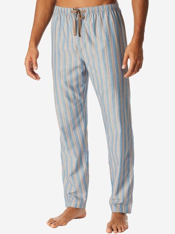 Pantalon de pyjama 'Mix + Relax' SCHIESSER en bleu : devant