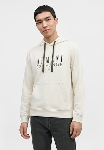 ARMANI EXCHANGE - Sudadera en beige: frente