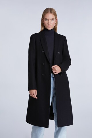 Manteau mi-saison SET en noir : devant